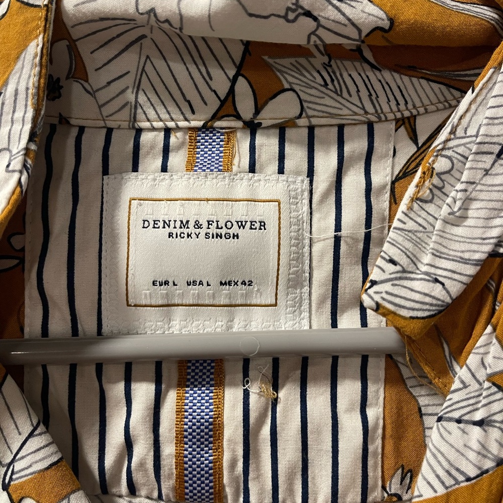 Denim & Flower Blue Striped Floral Shirt